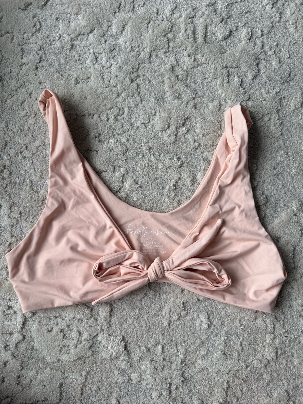 Blush Knot Front Bikini Top - Women Swim Bikini